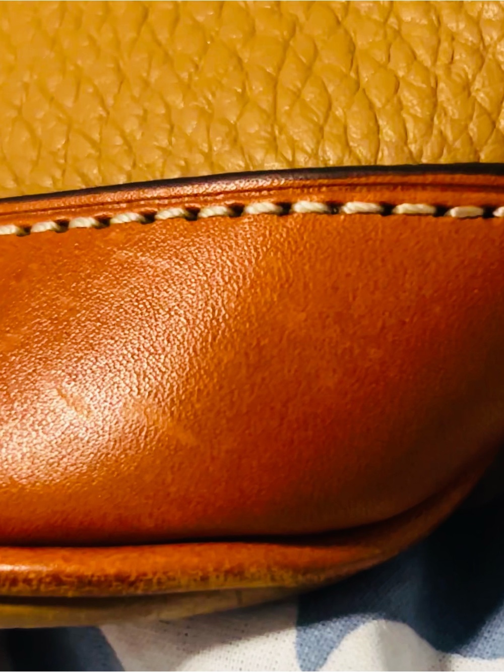 Title:Dooney & Bourke Pebble Grain Zip Zip Satchel Tan Brown Dome Bag - Picture 14 of 17